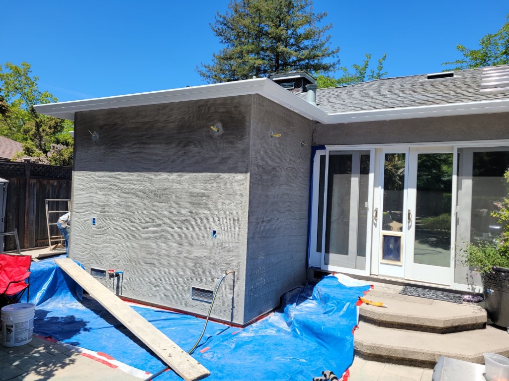 Addition Stucco Progress
